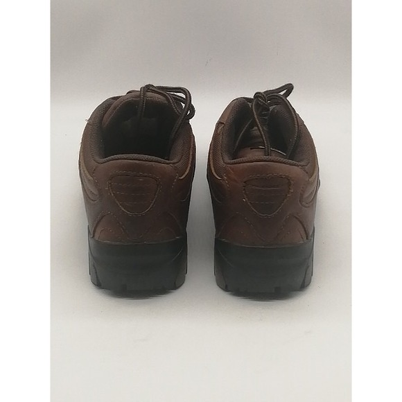 Georgia Boot‎ Oxfords Mens Brown 10 Leather Work Shoes Vibram Steel Toe GB3602 - Picture 2 of 11